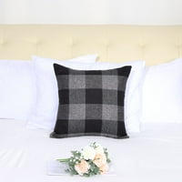 Jedinstveni Bargains Square dekorativni jastuk jastuk poklopac 18 x18 Plaid 9