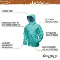 Frogg Toggs Mladih Java 2. Vodootporna jakna za kišu sa uvučenim rukavima