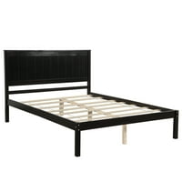 Krevet na platformi pune veličine, Aukfa Premium drveni okvir za djecu, tinejdžere i odrasle, drveni okvir