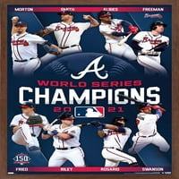 Atlanta Braves - Zidni Poster Šampiona Svjetske Serije, 22.375 34