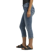 Silver Jeans Co. Ženski Britt Kapri niskog rasta, veličine struka 24-34