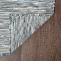 Savremena traka tepiha plava unutrašnja Vanjska Pravokutnica lako se čisti