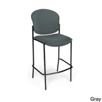 Manor 31 okrugla leđa barska stolica u sivoj i crnoj boji