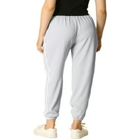 Jedinstvene povoljne ženske pantalone sa elastičnim strukom sa kontrastom za gležnjeve