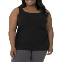 Fit for me by Fruit of the Loom Women's Plus-Size active shirred Tank sa grudnjakom na polici