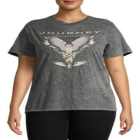 Grey Grayson socijalne ženske Plus Size kratki rukav grafički bend T-Shirt