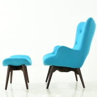 Edgemod Auzzie lounge stolica i otoman u plavoj boji