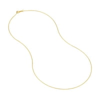 10k žuto zlato 16 D C ogrlica sa lancem kablova w opružni prsten-žene