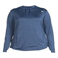 Reebok ženska Plus Veličina elitni Duo performance Hoodie