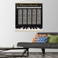 Reandres - Piano tasteri zidni poster sa drvenim magnetskim okvirom, 22.375 34