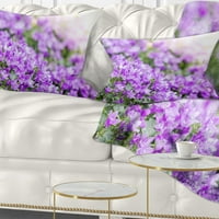 Designart Beautiful Campanula Flower Bouquet - Floral Throw jastuk - 12x20