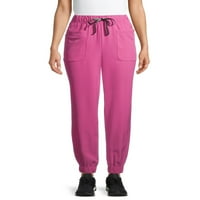 Klimateright by Cuddl Duds stretch Woven Scrub Jogger, Grof