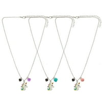Wonder Nation Girl's BFF set ogrlica od jednoroga, Set ogrlica od prijateljstva, Set od 3, raznobojne ogrlice