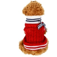 Rodno neutralan džemper od pamučnog psa koji se lako oblači sa mašnom [dostupno više veličina]