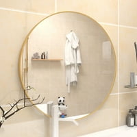 28 zidno kružno ogledalo velika okrugla Zlatna seoska kuća kružno ogledalo za kupatila, dnevne sobe, zidni