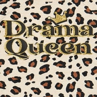 Garanimals Baby Girls Drama Queen Leopard Print bodi sa kratkim rukavima, veličine 0 3M-24M