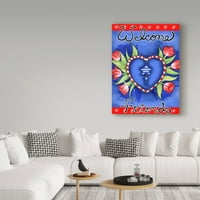 Zaštitni znak likovne umjetnosti' Poppy Heart ' platnena Umjetnost Valarie Wade
