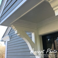 Ekena Millwork 1 2 W 22 D 26 H Balboa Craftsman Smooth Bracket, Douglas Jela