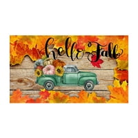 Koaiezne zahvalnosti Dekorativna vrata Mat Seoska kuća Happy Fall Yall Doormat Jesen Buffalo Plaid DoorMats