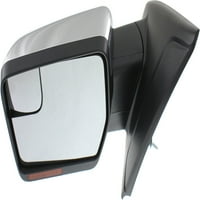 Ogledalo kompatibilno sa 2011 - Ford F-Lijeva strana vozača grijana w Mrtva tačka Ugaono staklo u kućištu