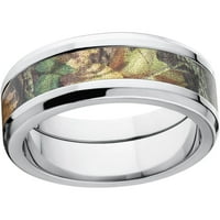 Novi Break Up muški Camo vjenčani prsten od nehrđajućeg čelika s poliranim rubovima i Deluxe Comfort Fit