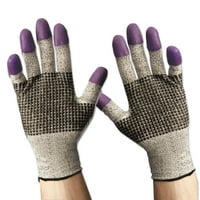 Kleenguard g ljubičaste nitrilne rukavice, dužine, velike veličine 9, crne bijele, par ct