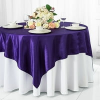 Vjenčani posteljina Inc Trg satenskih prekrivanja tablice - Regency Purple