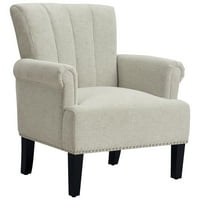 Aukfa moderna akcentna stolica,tapacirana stolica za dnevni boravak klupska stolica ,fotelja sa zakovicama