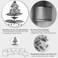 Designart 'drevna Američka Flora VI' tradicionalni krug metalni zid Art-disk od 23