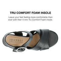 Journee Kolekcija Ženske Sandale Sa Platformom Od Srednje Pete Akeely Tru Comfort Foam