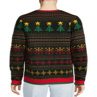 Jolly džemperi muški i veliki muški ružni Božićni džemper sa dugim rukavima, veličine S-3XL