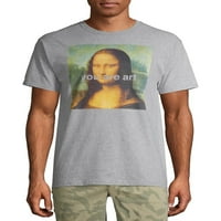 Mona Lisa vi ste umjetnička muška i velika Muška grafička majica