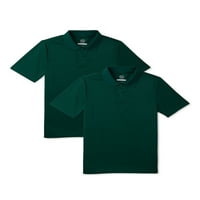 Polo Majica Školske Uniforme Za Dječake Wonder Nation, 2 Pakovanja, Veličine 4-18