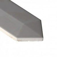 Lois 3d siva polirana izdužena keramička ploča za zid uzorak