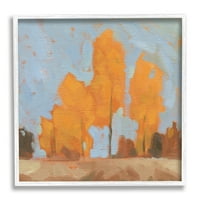 Stupell Industries Autumn Trees Brilliant Orange Leaves Soft Blue Sky, 12, Designed by Jacob Green