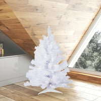 Vickerman 3 'Kristalno bijelo smreka umjetno božićno drvce, čiste dura-lit sa žarnom svjetlom - Fau smreka
