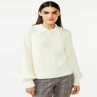 Ženski Polo džemper besplatne Skupštine sa dugim Raglan rukavima
