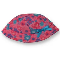 Živopisni poliesterski cvjetni šešir za psa, roze, XS S