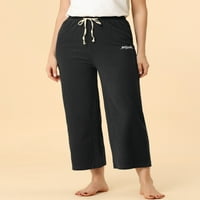 Jedinstvene povoljne ženske široke noge sa vezicama udobne pantalone za jogu Lounge pidžame pantalone