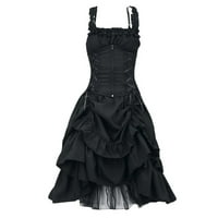 TIQKATYCK TUBE TOP haljina Ženska Gothic Vintage haljina Steampunk Retro Court Princess haljina bez rukava