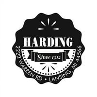 Personalizirani Kvadratni Gumeni Pečat Sa Samo Bojenjem - Harding