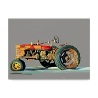 Zaštitni znak Likovna umjetnost' Vintage Tractor III ' platnena Umjetnost Emily Kalina